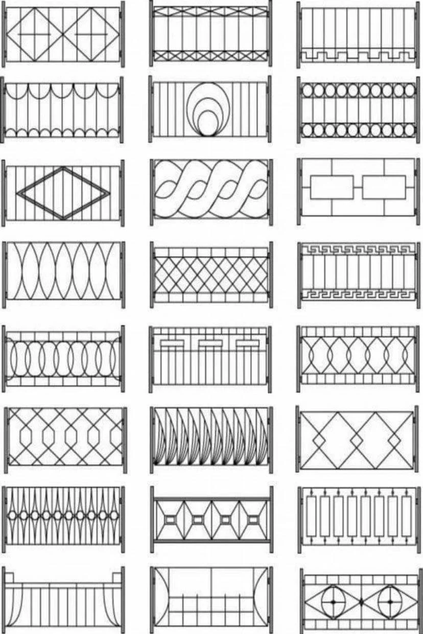Modele de balustrade — model de referință BL362