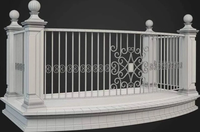 Schiță de balustradă — model de referință BL366