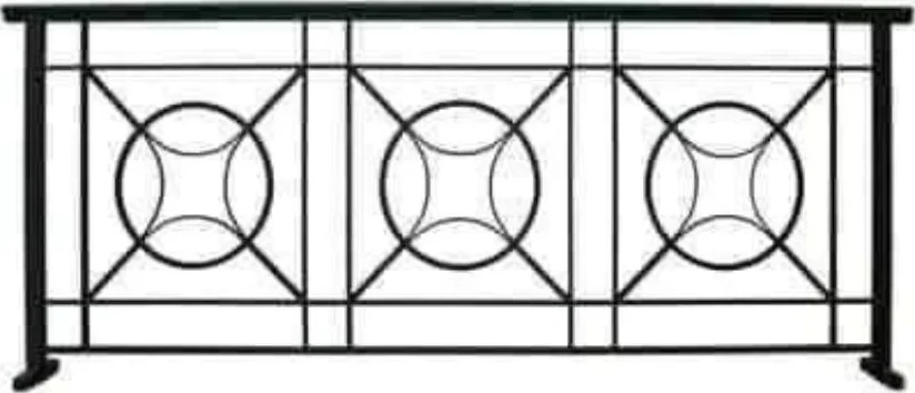 Schiță de balustradă — model de referință BL389