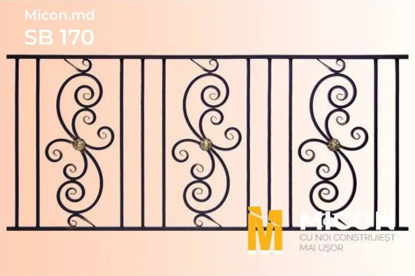 Schiță de balustradă — model de referință BL454
